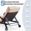 Ensemble de 2 chaises longues d'extérieur réglables avec accoudoirs et roulettes pour la piscine, la cour arrière et la terrasse-1041390656-1041390716