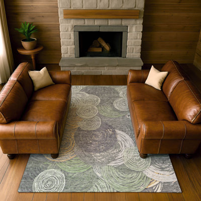 Tapis géométrique de qualité supérieure lavable à la machine Mayfield AMF2267