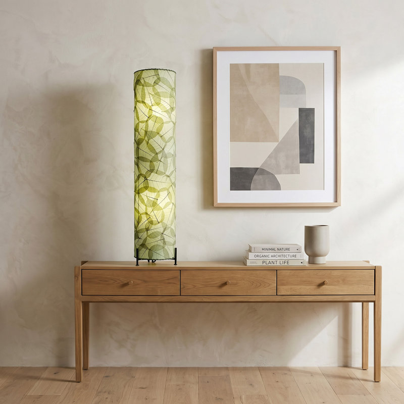 Lampe de table noire 36 po Malayah, Vert