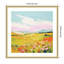 «Colorful Meadow Landscape» par The Creative Bunch Studio, reproduction d'art encadrée
