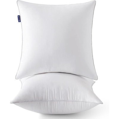 Coussins décoratifs (ensemble de 2) - Coussins décoratifs pour canapé avec housses 100% coton