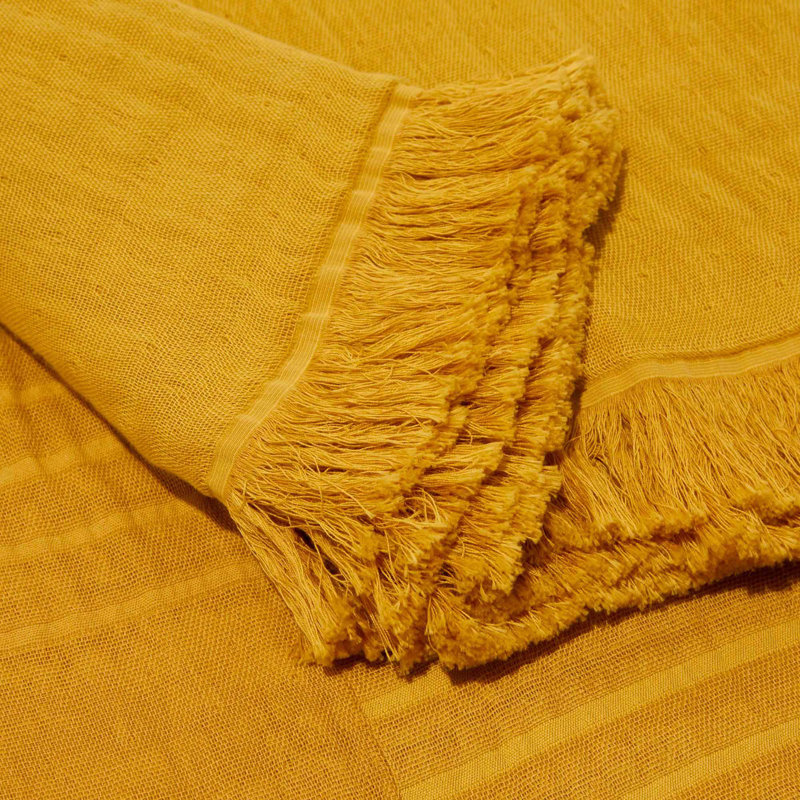 Madura Throw, W180 x L280cm, Light Orange