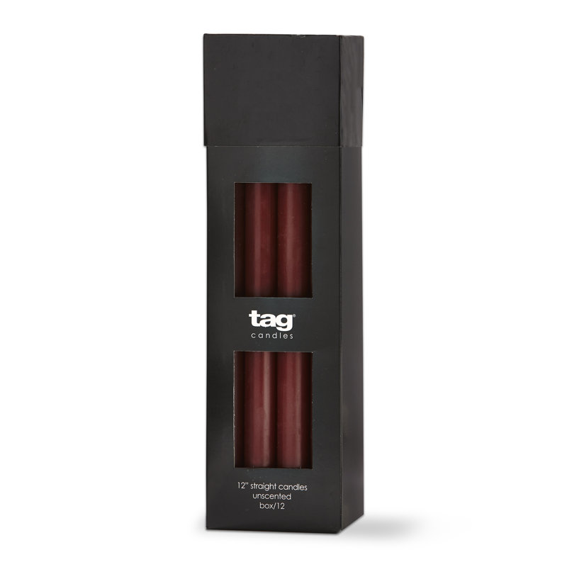 Couleur droite bougie Color Studio, Plum, H 12 po x l 0,83 po x P 0,83 po