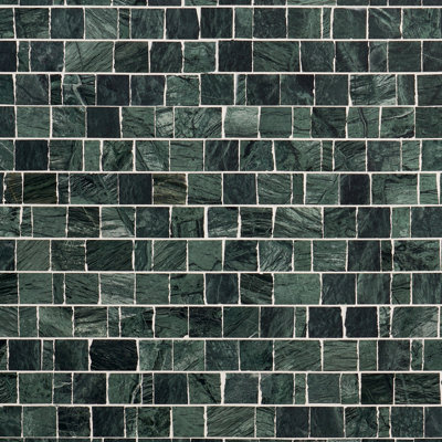 Orné 12 po X 12 po Carreau de mosaïque de marbre jointé à la main pour plancher et mur (5 pieds carrés / feuille)