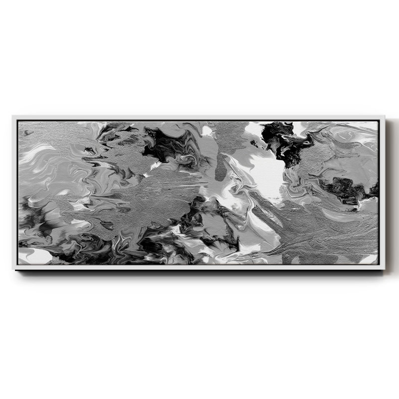 Rich Marble- Framed Canvas, 12" H x 30" W