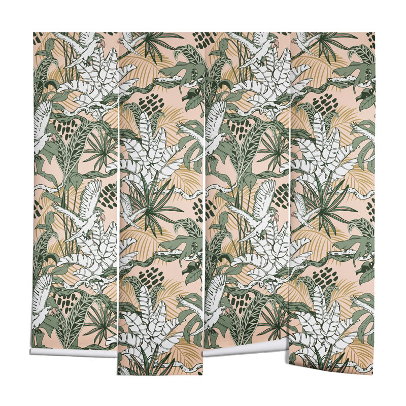 Murale marta barragan camarasa jungle drawing, L 96 po x l 144 po