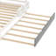 Lit plateforme simple en bois avec bibliothèque pour échantillon et garde-robe mobile, lit multifonctionnel avec lit gigogne intégré-255178395