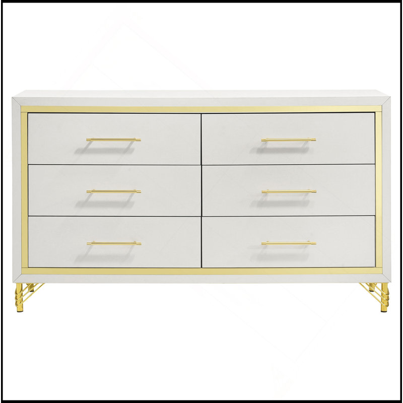 Commode de chambre à 6 tiroirs Chesney