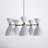 Bimini 5-Light Metal Geometric Shaded Chandelier-406457859