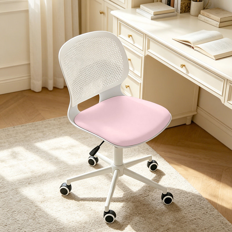 Blue Elephant Task Chair, Pink White