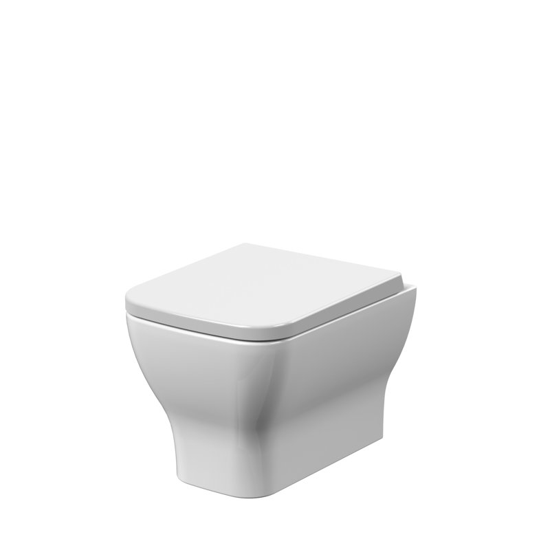 Nuie Ava 12L LPF Elongated Wall Hung Toilet Wall Hung Toilets (Seat Included)