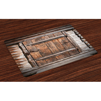 Causey Wooden Door Placemat