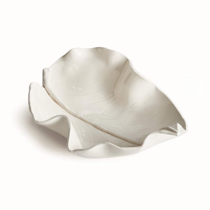 MORICENTO LEAF SCULPTURE SMALL, Small, White