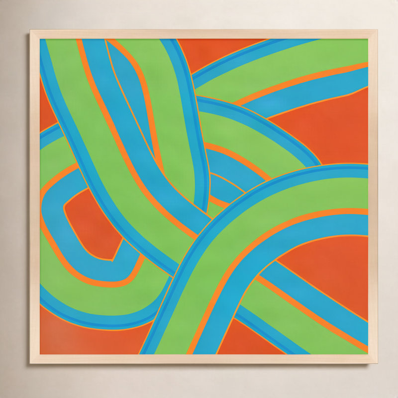 Twisted Love Print by Jacques Pilon, 36" H x 36" W x 1.25" D, Brown