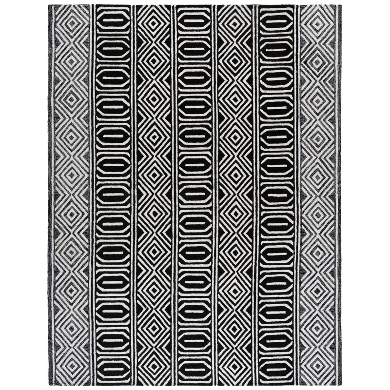 Icia Hand Tufted Performance Geometric Rug, Rectangle 8' x 10'