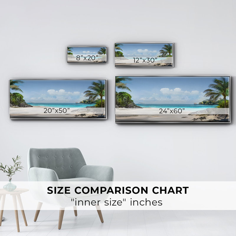 Down in Mexico- Framed Canvas, 12" H x 30" W