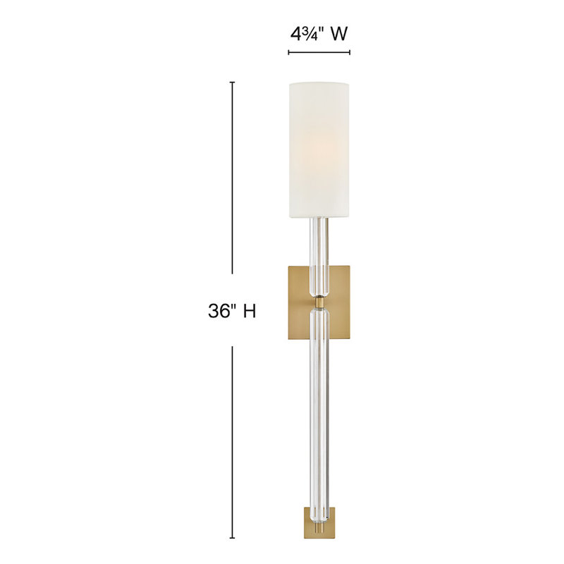 Hinkley Anika Sconce, Lacquered Brass