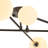 6 - Light Sputnik Glass Globe Linear Semi Flush Mount -24253037