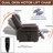 Power Lift Recliner Chair Heat Massage Dual Motor Infinite Position Up to 350 LBS, Genuine Leather-667835842