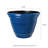 19.5"D Set Of 2 Round Cobalt Blue Faux Ceramic Pot Plastic Planter-378572066-378572062