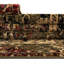 Tapis traditionnel Qrutwood vert-noir-789214012
