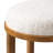 Maven Lane Clara Stool Upholstered With Boucle Fabric-111462716