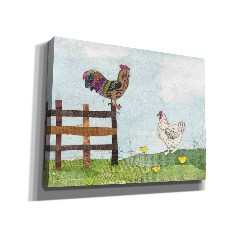 «On the Farm I» par Courtney Prahl - impression sur toile tendue, H 26 po x l 34 po x P 1,5 po