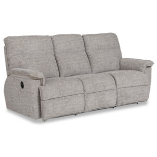 Piper Gray Fabric Power Reclining Sofa, Living Room - Reclining Sofas