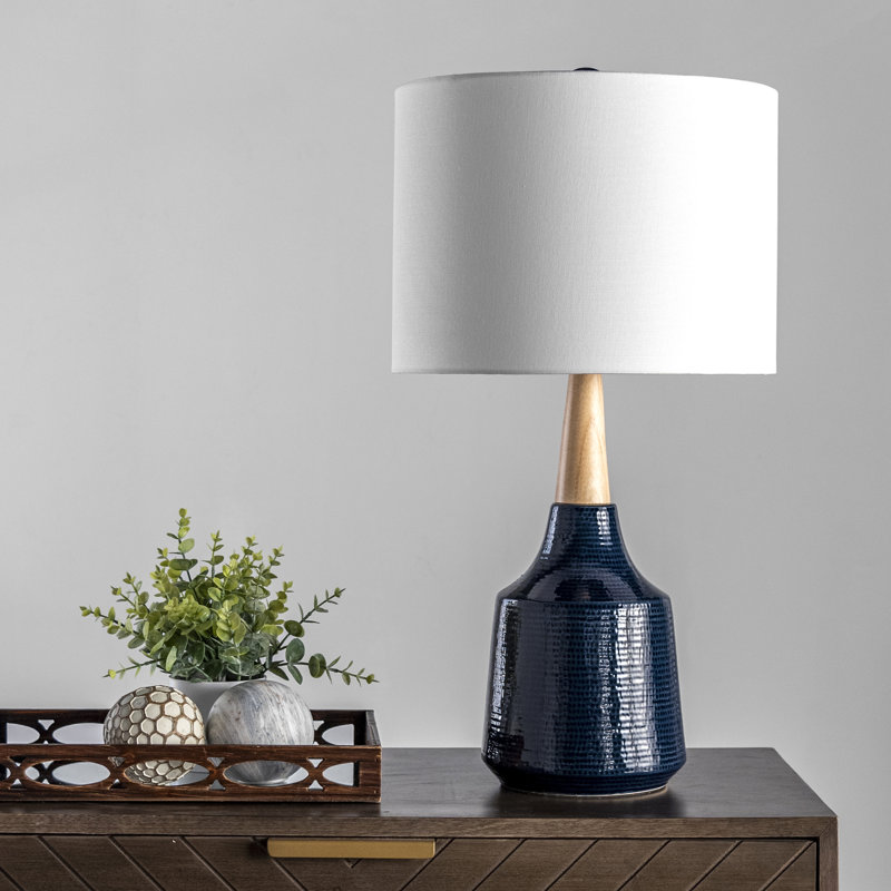 Shay Table Lamp, Navy