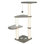 TRIXIE Altea 46.1" Cat Tree with Sisal Scratching Posts, 3 Plush Platforms, Dangling Cat Toy