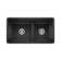 Precis SILGRANIT 33" 60/40 Reversible Double Bowl Undermount Kitchen Sink with Low Divide