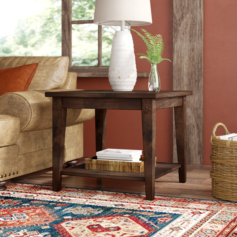 Table de bout avec rangement Laron Barrow