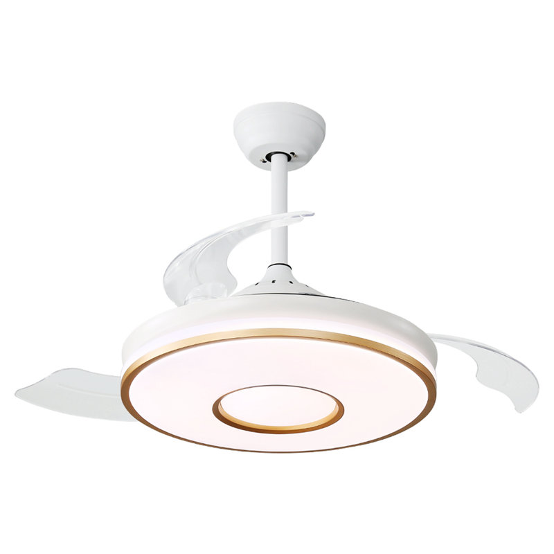 41.96'' Ceiling Fan with Light Kit, Silver