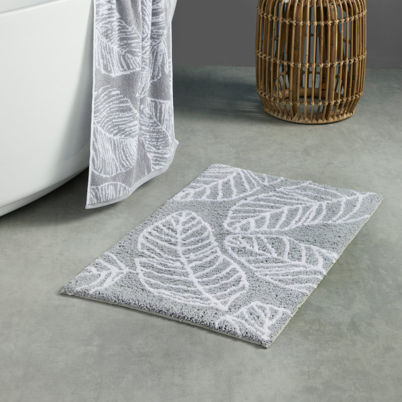 Matteo Non-Slip Bath Mat, Grey