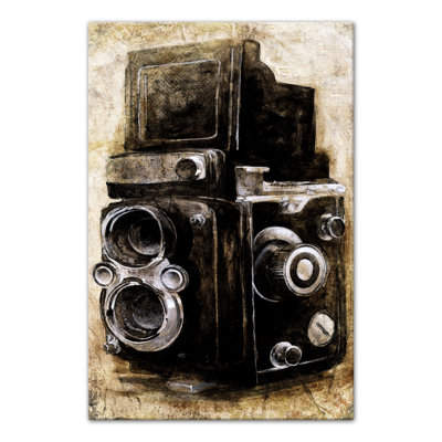 Appareil photo rétro sur toile