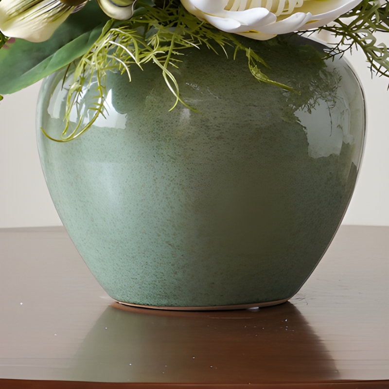Simulated Flower Decoration Ornaments, Green