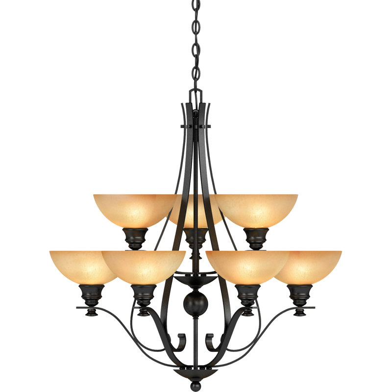 Lustre suspendu 9 lumières Rainier