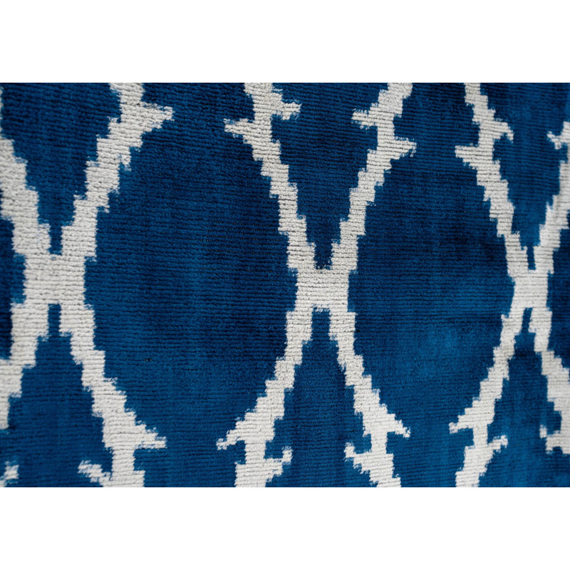 Coussin décoratif en velours géométrique