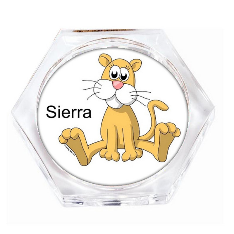 Ensemble de 4 sous-verres Lion, Oui