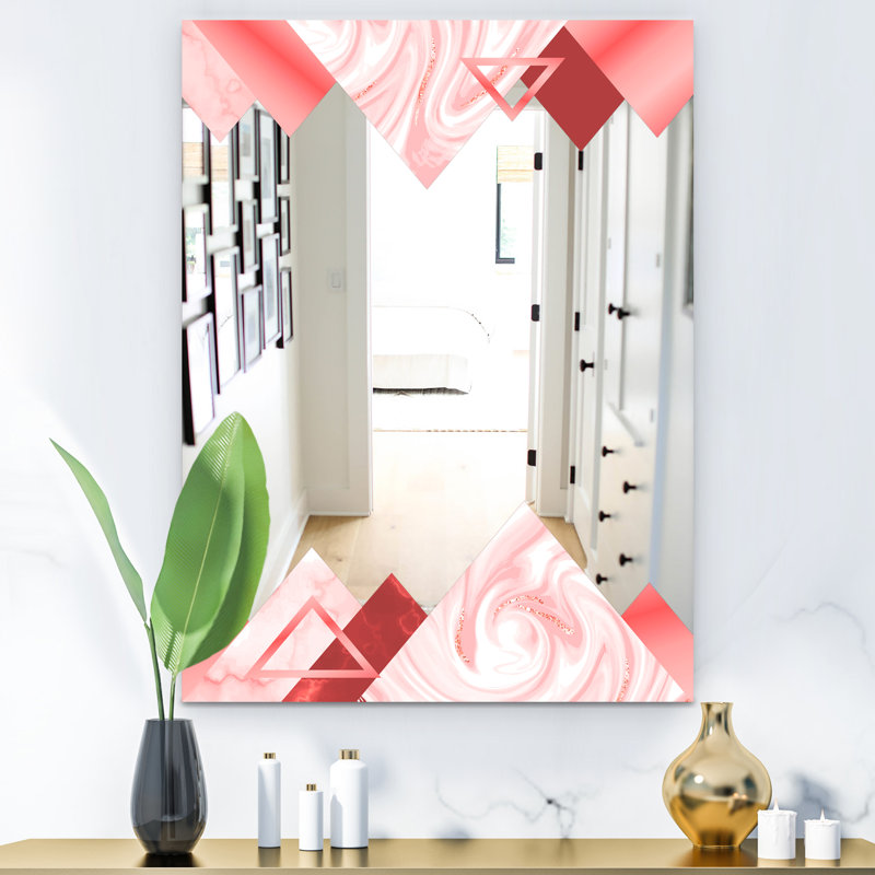 Miroir d'appoint Mid-Century, H 39,4 po x l 29,5 po