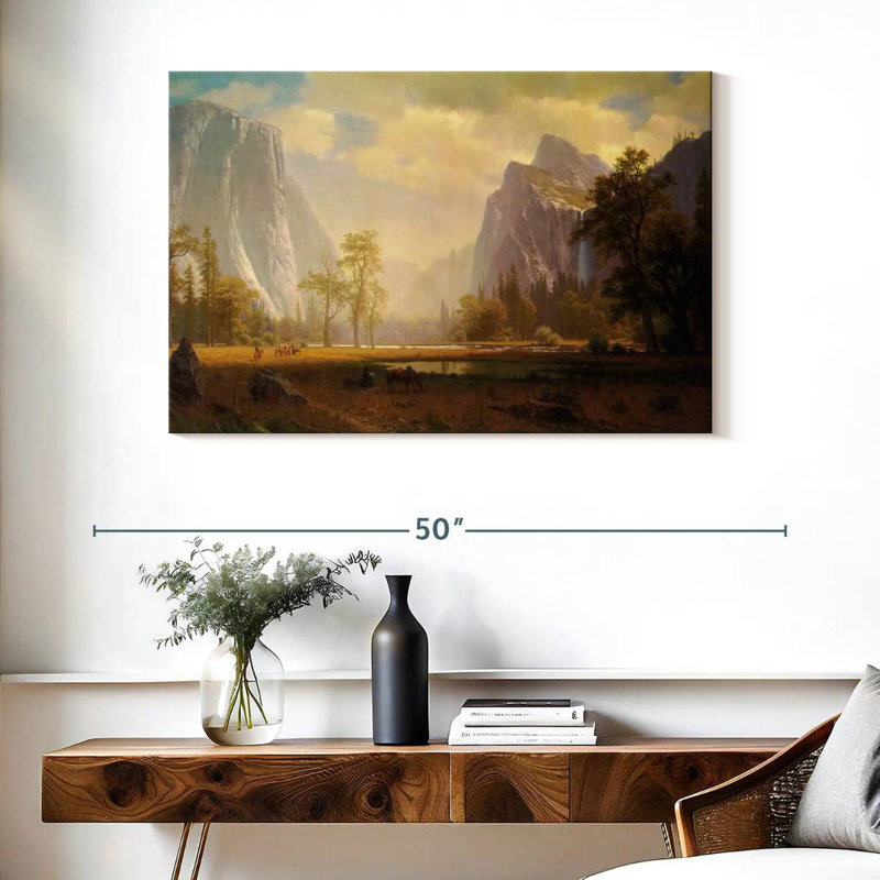 Alvord regardant la vallée de Yosemite, H 26 po x l 39 po