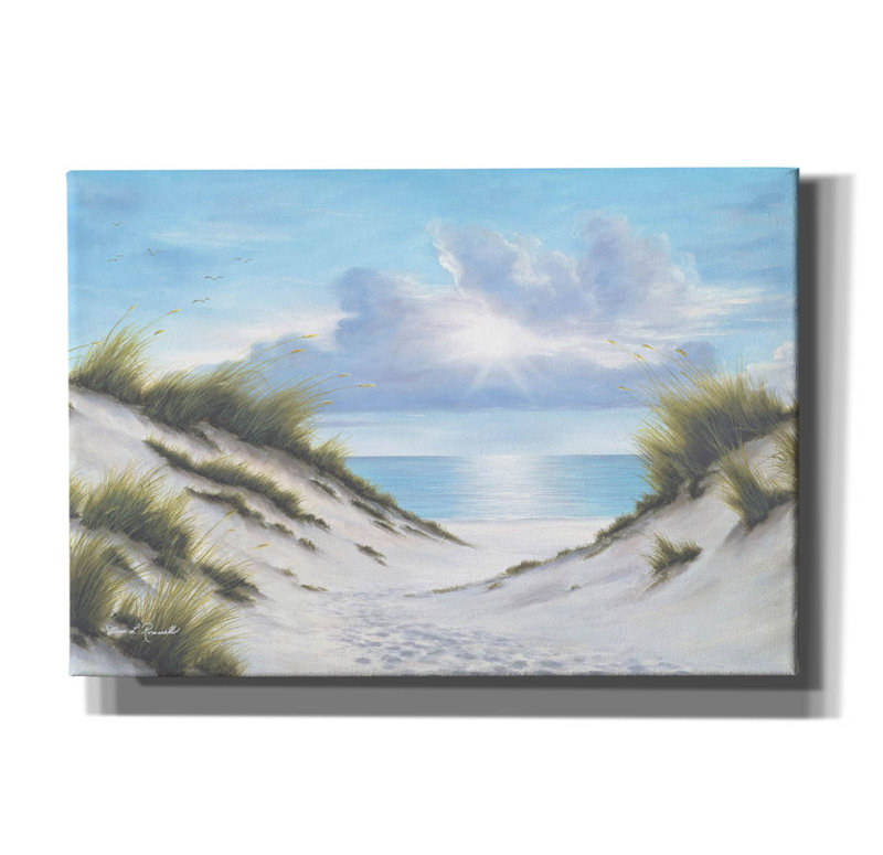 «Sand And Sea» par Diane Romanello, H 18 po x l 26 po x P 0,75 po