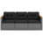 Coussin noir / structure grise
