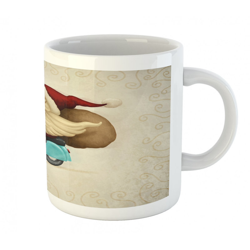 Grande tasse à café vieilles père noël