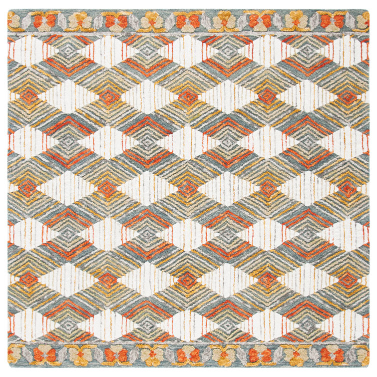 Garbutt Hand Tufted Wool And Cotton Geometric Rug