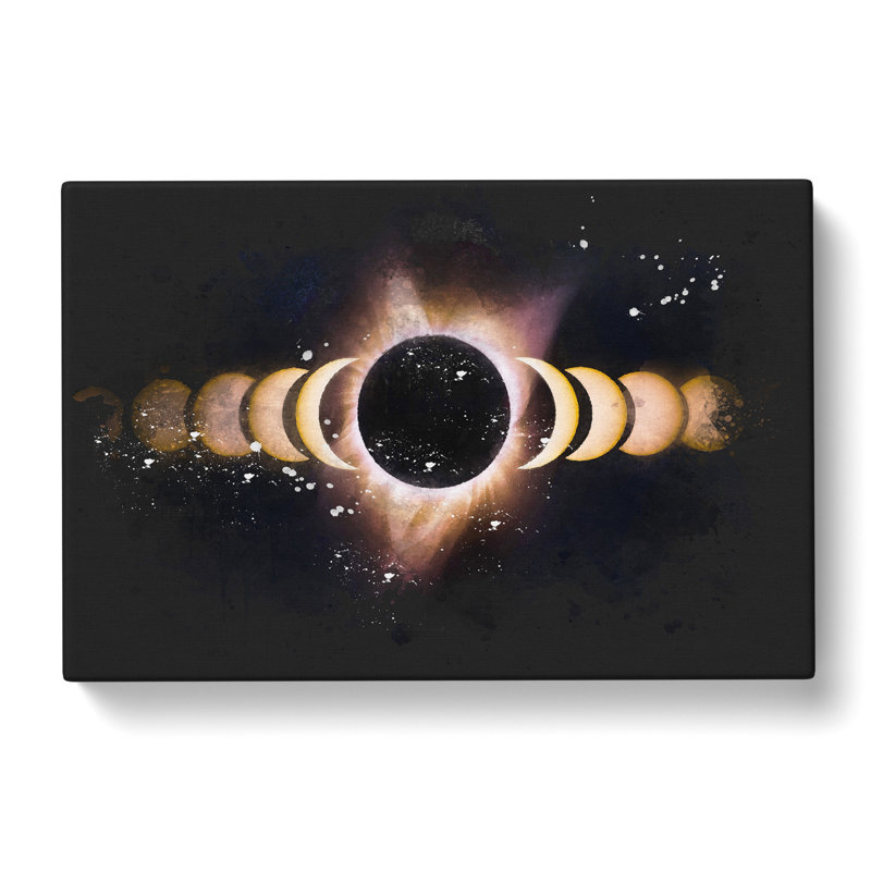 The Eclipse - Wrapped Canvas, 40cm H x 60cm W x 3cm D