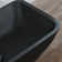 Healthomse 11.81'' Black Glass Rectangular Bathroom Sink with Faucet and Overflow