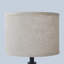 Ensemble de 2 lampes de table rondes en bois massif 23,2 "avec USB
