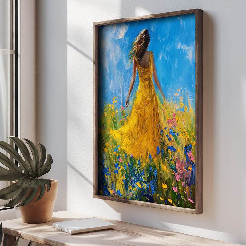 Stunning Decorative Framed MDF Painting, 13.8 x 18.5 x 0.8 inches | 100% MDF with 3 mm Thickness, Elegant Pine Wood Frame | UV Printed Artwork for Home Decor, Perfect for Living Room & Bedroom Accent