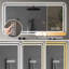 Miroir de salle de bain 60 po x 28 po à DEL avec miroirs de salle de bain avec lumières frontales anti-buée et sans miroir